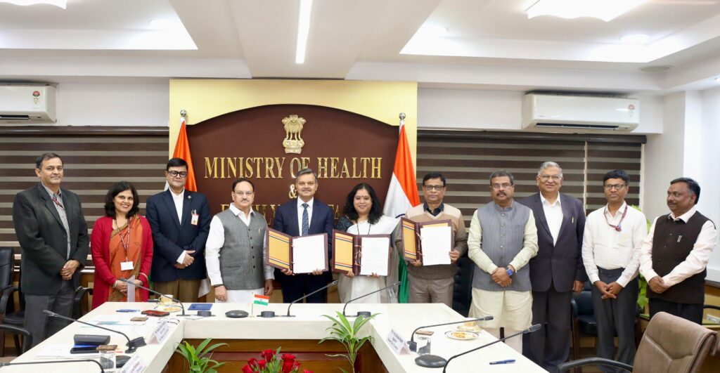 Government of India, Ministry of Education and Kashi Hindu University sign agreement to support BHU Medical Institute on AIIMS lines