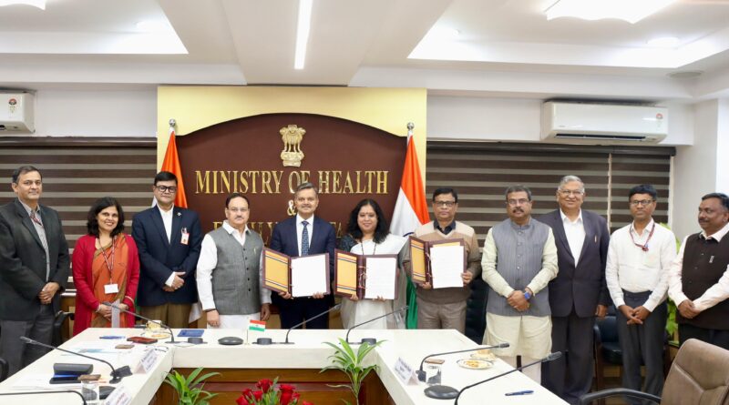 Government of India, Ministry of Education and Kashi Hindu University sign agreement to support BHU Medical Institute on AIIMS lines