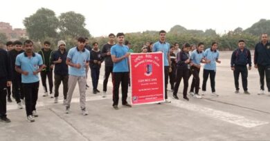 Cross country race organized in Central University Haryana mahendragad