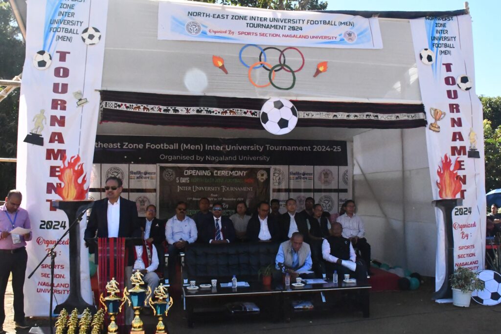 North East Zone Inter-University Football Tournament Kicks Off at Nagaland University