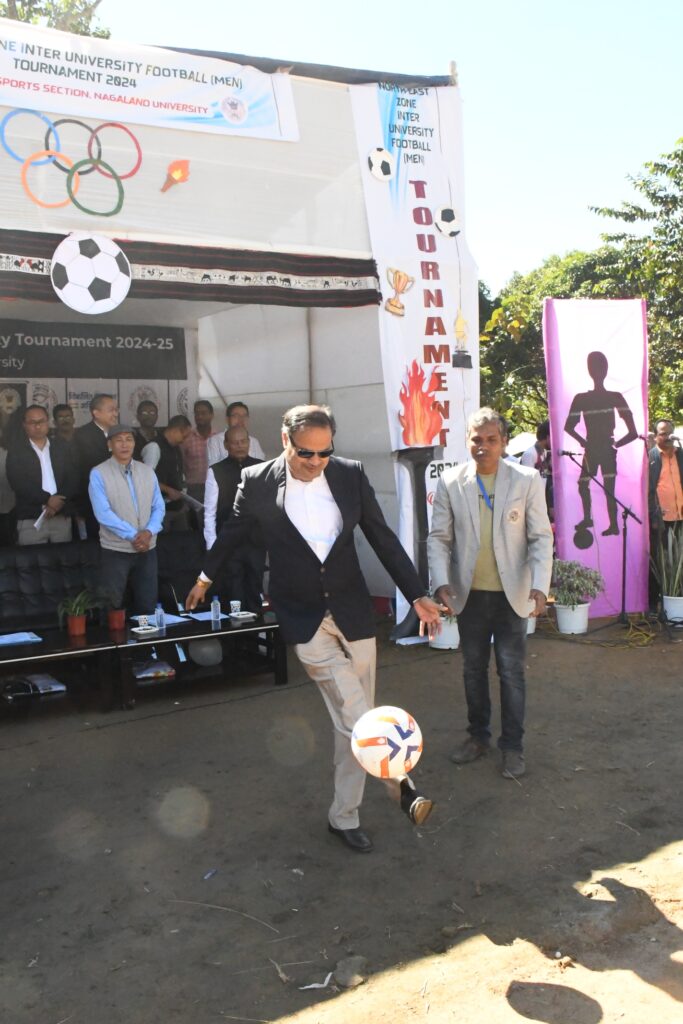 North East Zone Inter-University Football Tournament Kicks Off at Nagaland University