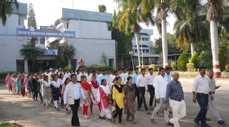 Organized voting awareness rally at Mahatma Phule Agricultural University