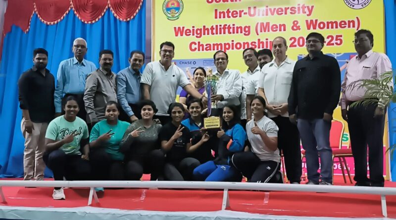 Shivaji University team wins title in South West Zone Inter University Women's Weightlifting Championship