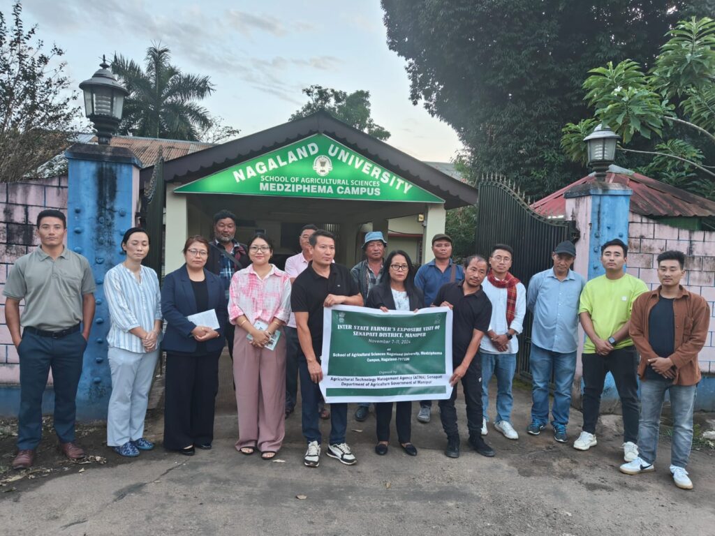 Prof. Akali Sema, Pro VC, Nagalanad University ,School of Agricultural Sciences SAS with Manipur Farmers