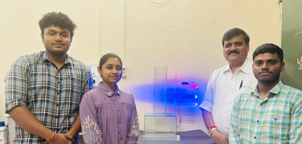 Research by students of Nagpur University to drive mosquitoes away with the yellow light of LED