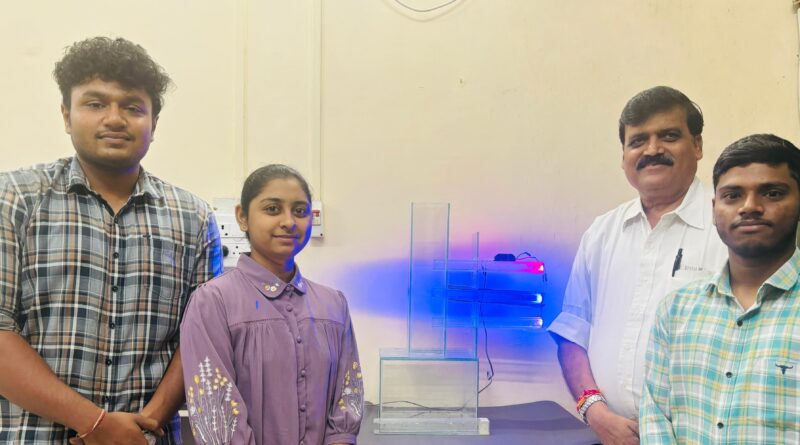 Research by students of Nagpur University to drive mosquitoes away with the yellow light of LED