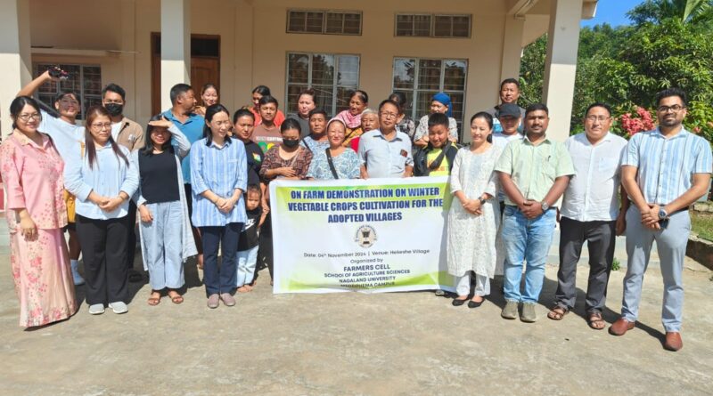 School of Agricultural Sciences conducted On-Farm Demonstration on Winter Vegetable Crops Cultivation