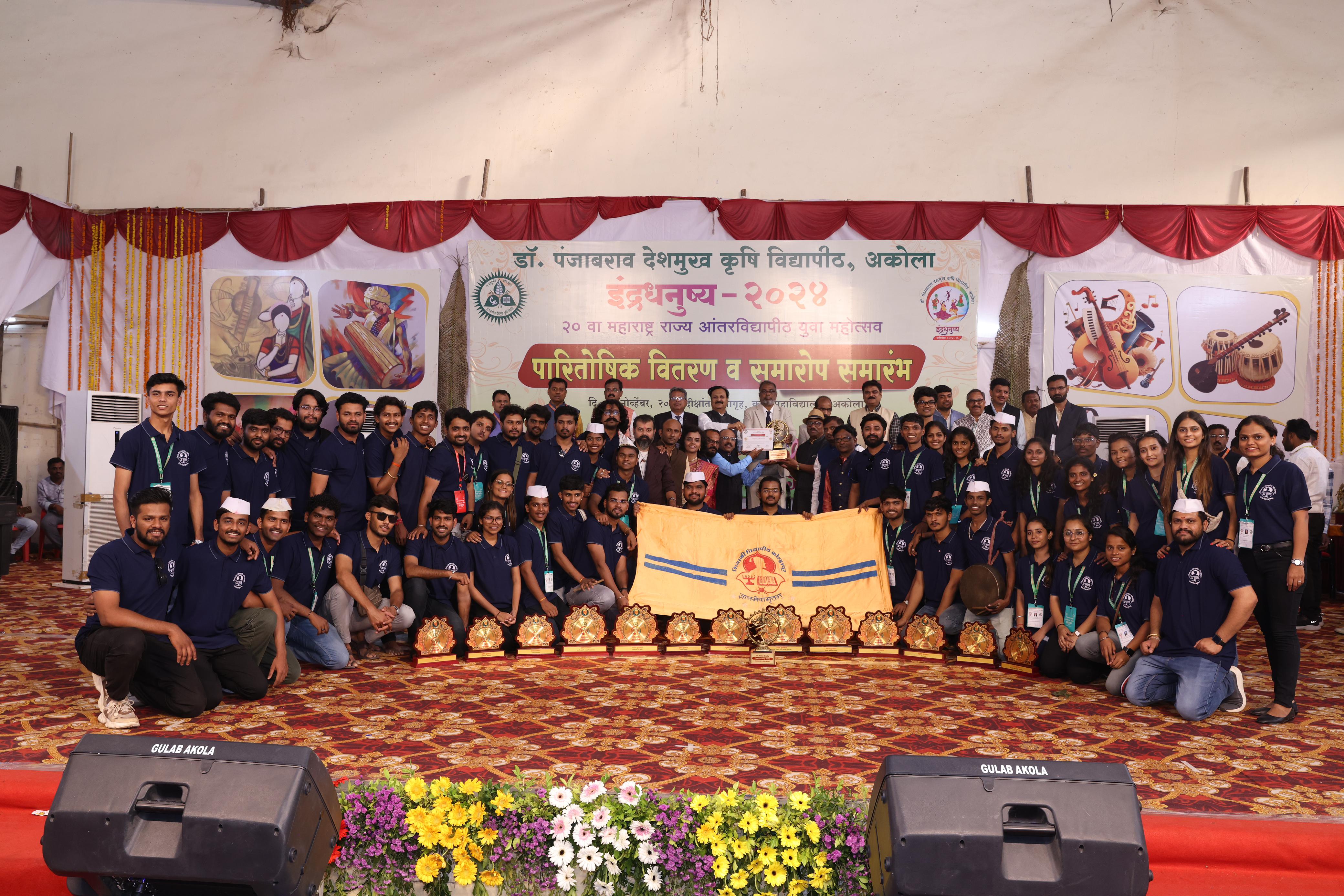 Shivaji University's success in Maharashtra State Inter University Rainbow Youth Festival