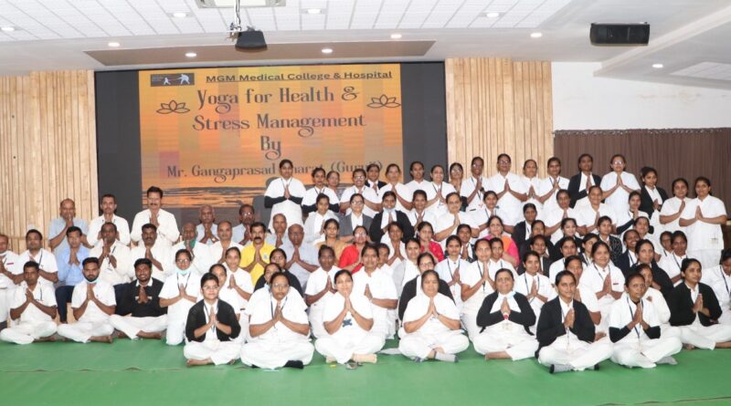 Three-day yoga workshop at MGM Medical College concludes with great enthusiasm