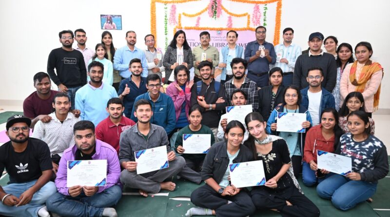 National Library Week started in Central University of Haryana