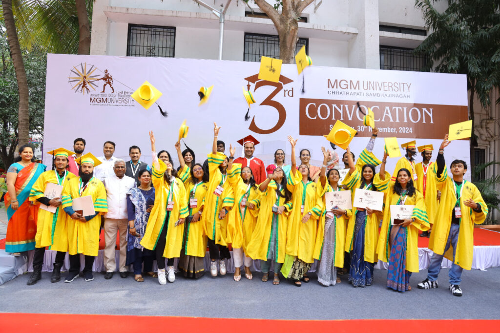 MGM University Chhatrapati Sambhajinagar  third convocation ceremony concluded in an enthusiastic atmosphere