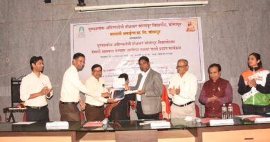 Balaji Amines donates 41-seater bus to Solapur University as part of its social responsibility