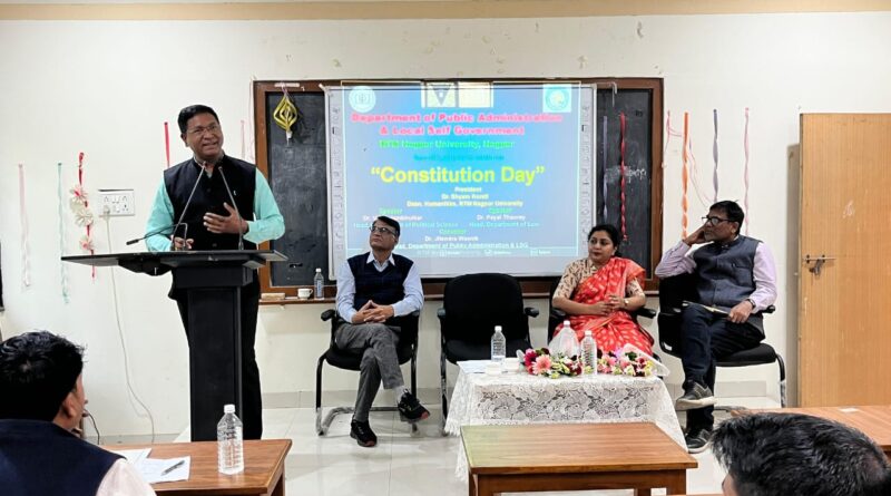 Constitution Day celebrated at the Postgraduate Public Administration Department of Rashtrasant Tukadoji Maharaj Nagpur University