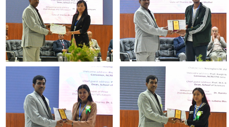 Nagaland University Scholars receive awards at National Conference