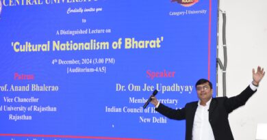 Special lecture by Dr. Om Upadhyay on 'Cultural Nationalism of India' was organised.