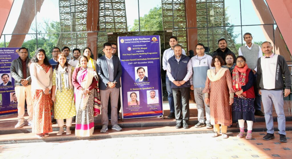 Capacity Building Program on Outcome Based Curriculum Development at Central University of Rajasthan