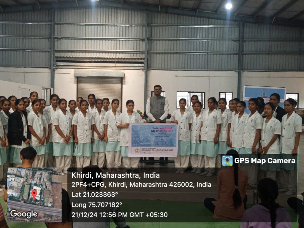 World Meditation Day celebrated with enthusiasm at Godavari Nursing College