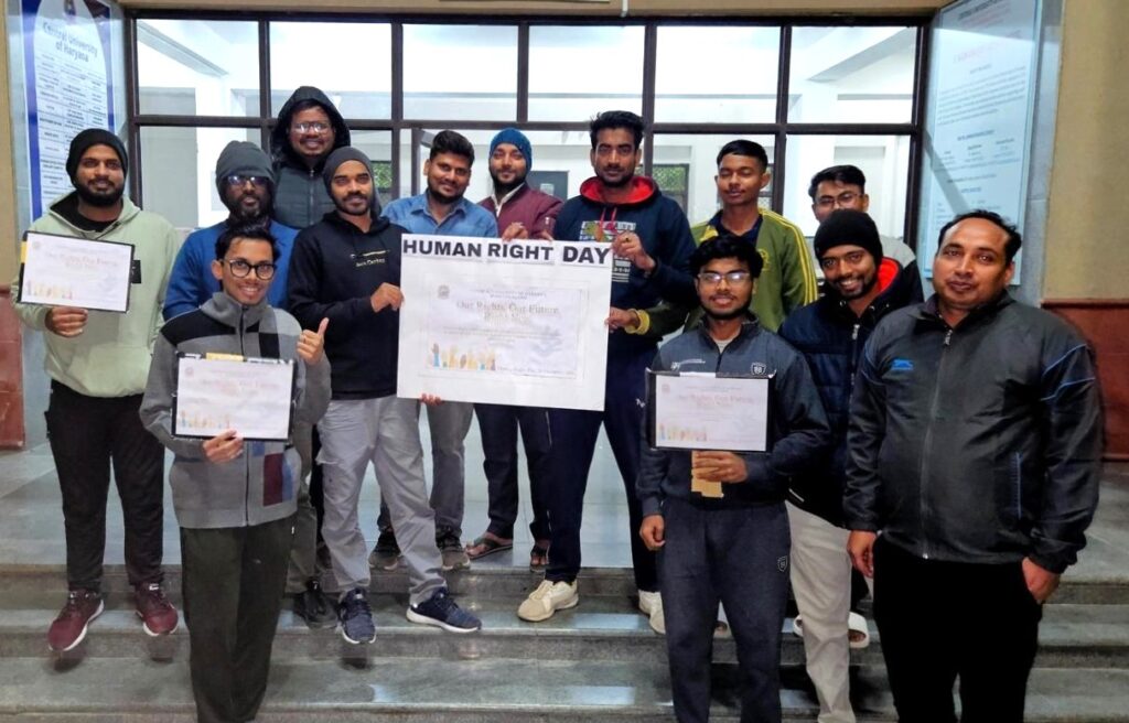 Central University of Haryana Celebrates Human Rights Day