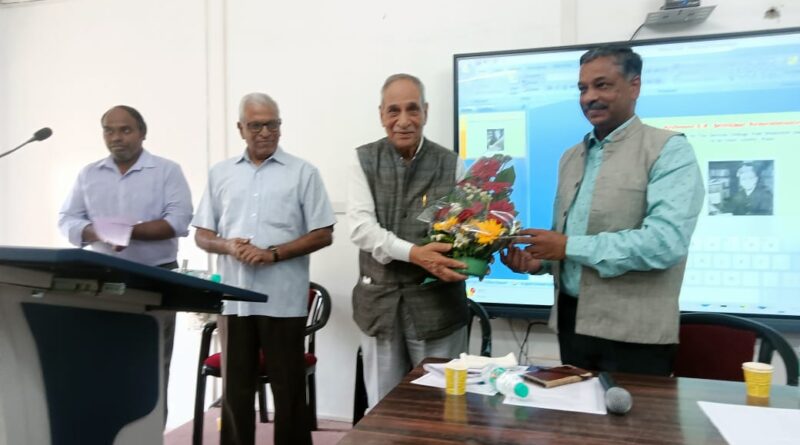 A remembrance session was held at Deccan College on the Sanskrit scholar Professor Shripad Krishna Belwalkar.