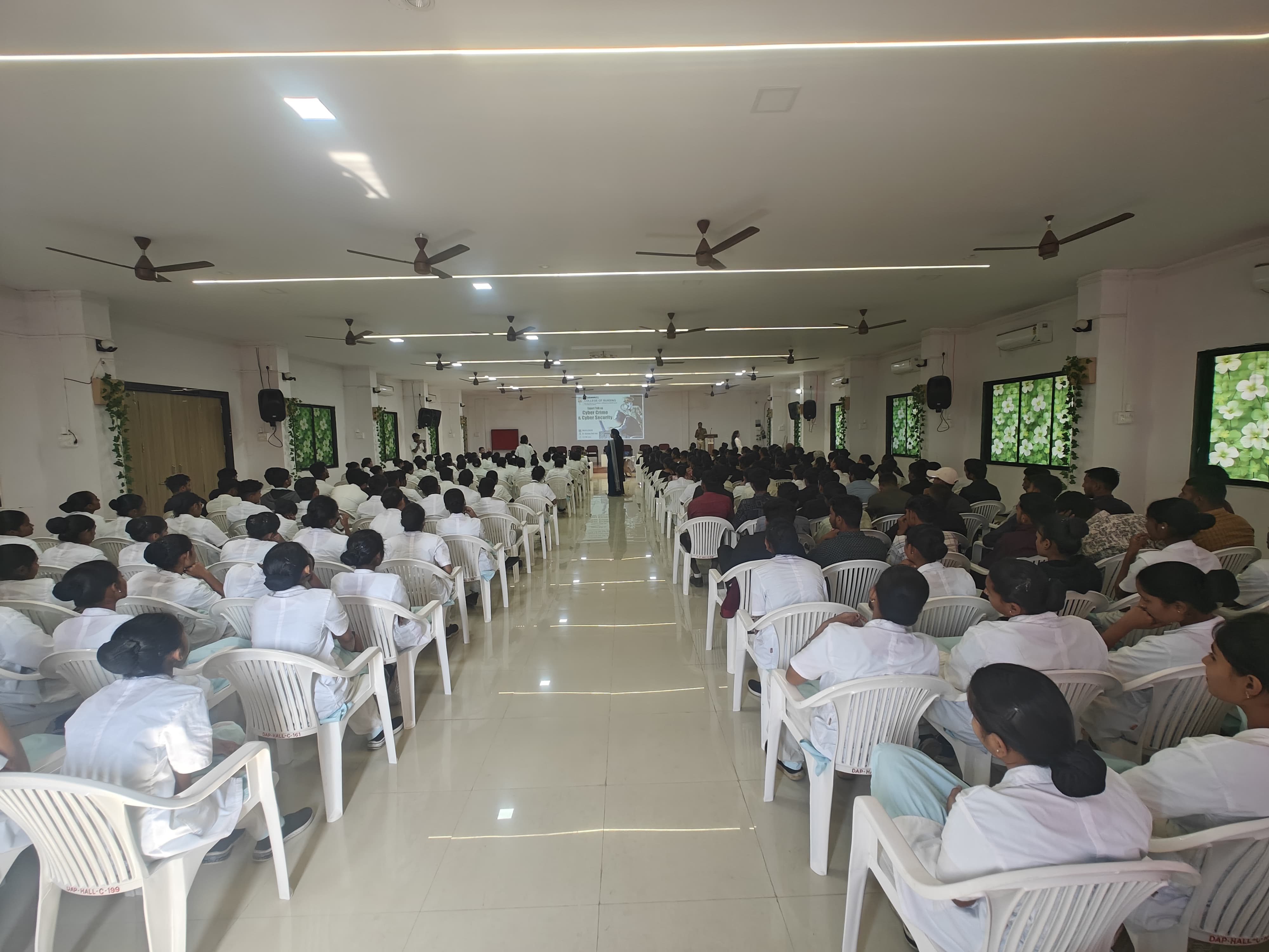 Expert lecture on cyber crime and cyber security held at Godavari Nursing College