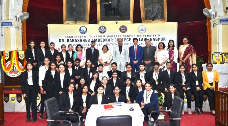 National Judicial Procedure Competition concluded at 'Justa Caja' festival at Dr. Babasaheb Ambedkar Law College, Nagpur University