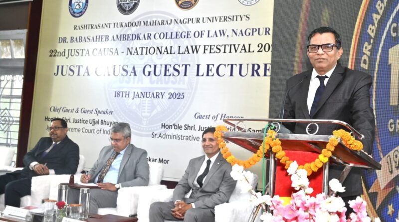 Special lecture concluded at the Justa Causa National Festival organized at Dr. Babasaheb Ambedkar Law College