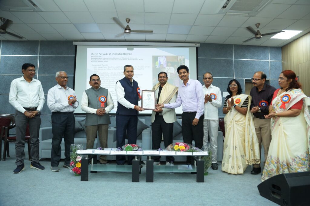 Amravati University felicitates former student and Tata Fundamental Research Centre's Prof. Vivek Polshettiwar