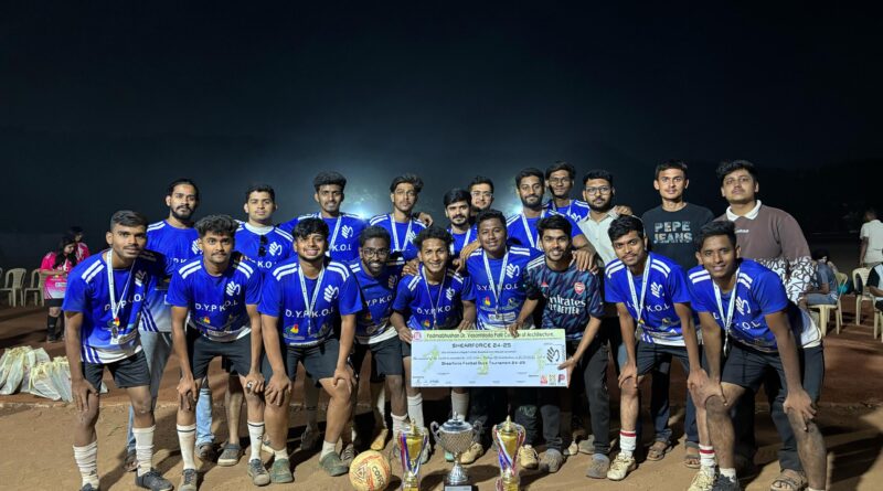 DY Patil Architecture wins runner-up title in inter-college football tournament