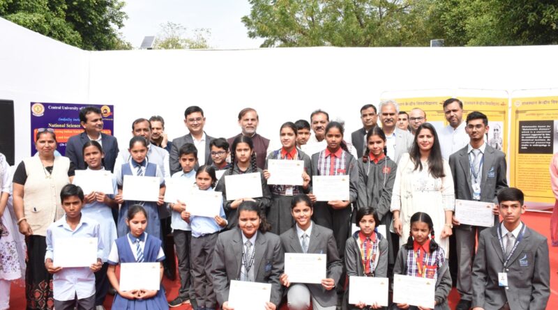 National Science Day celebrations were celebrated with gusto at Central University of Rajasthan