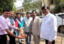 Rashtrasant Tukadoji Maharaj Nagpur University installs water bowls for birds on the occasion of Chimani Diwas