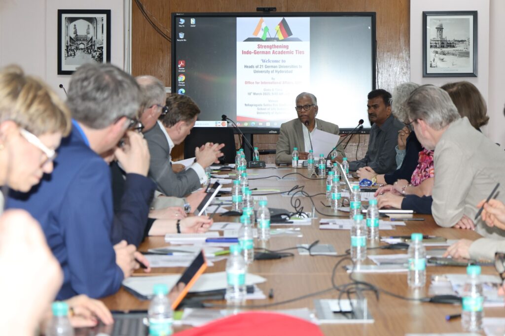 University of Hyderabad Hosts 21 German University Delegation to Strengthen Academic Ties