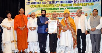 Chancellor of Haryana Central University Prof. Tankeshwar Kumar honored with National University Governance and Management Award