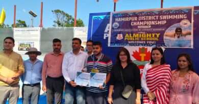 Aditya Rana of Indus International University won four gold medals in swimming