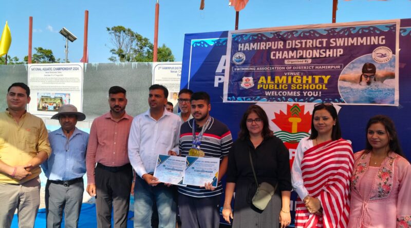 Aditya Rana of Indus International University won four gold medals in swimming