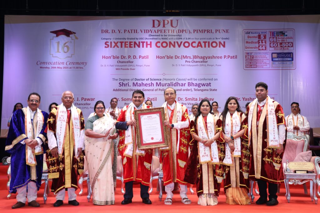 Dr. D. Y. Patil University's 16th convocation ceremony concluded with enthusiasm