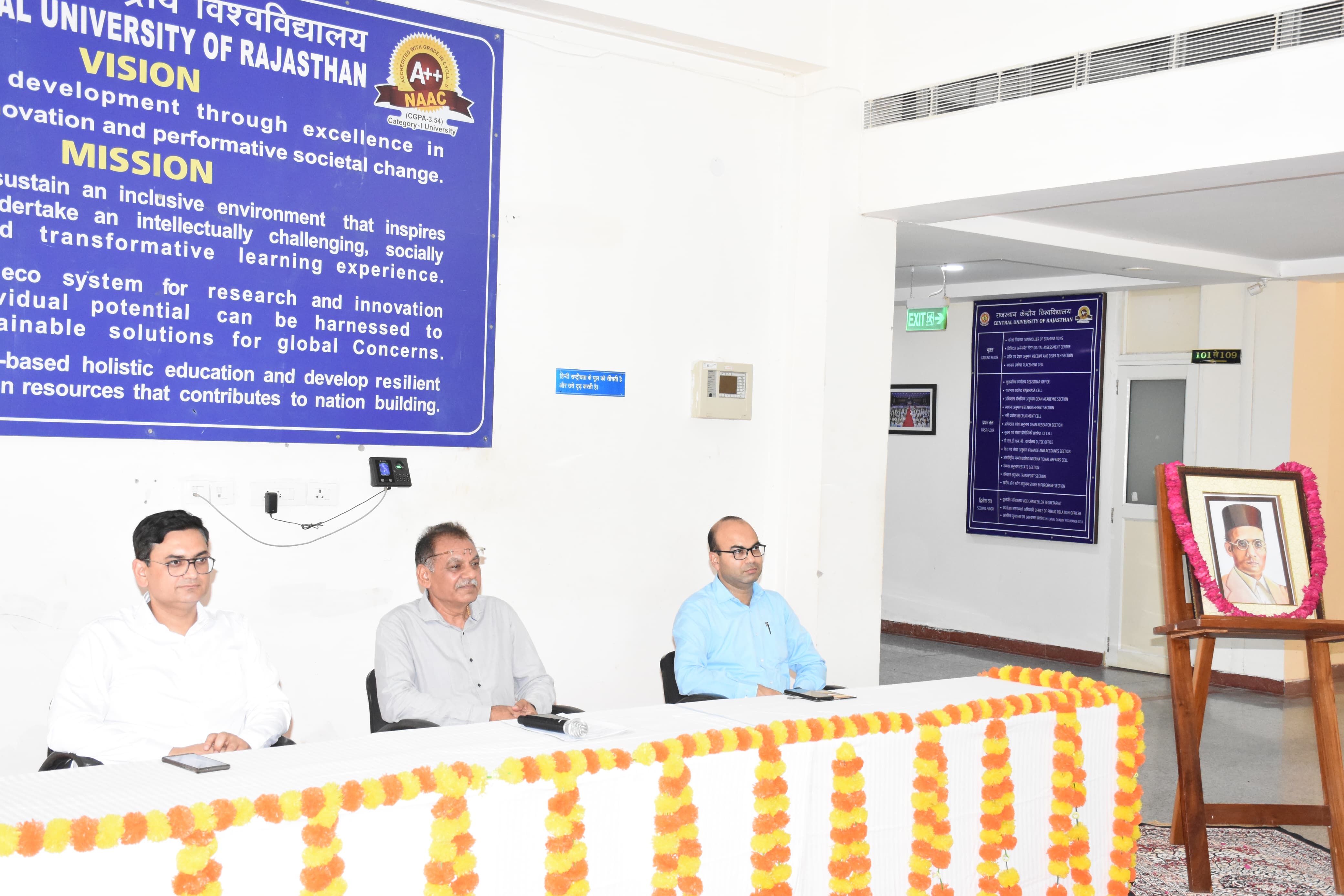 Grand celebration of Veer Savarkar Jayanti at Central University of Rajasthan