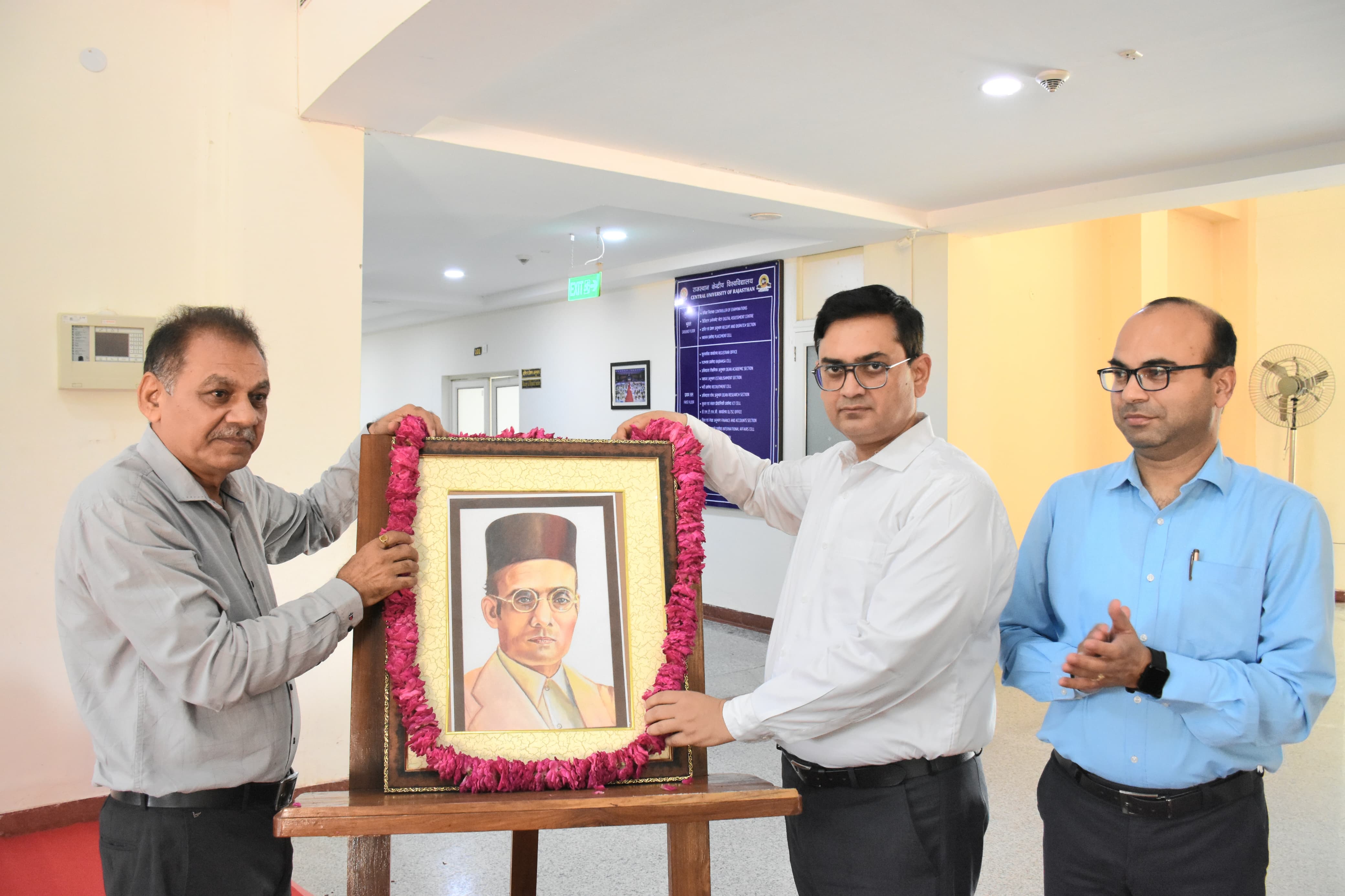Grand celebration of Veer Savarkar Jayanti at Central University of Rajasthan
