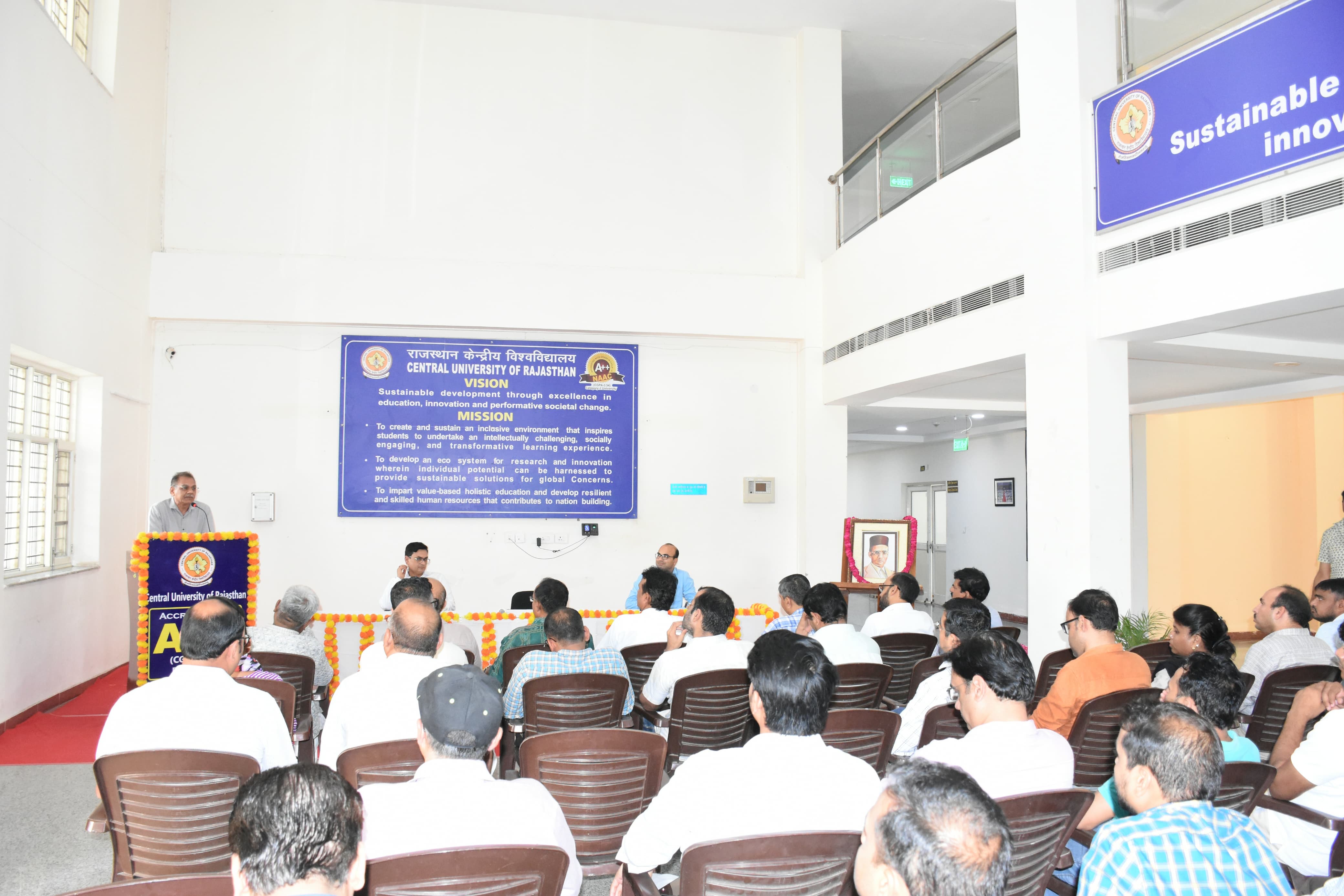 Grand celebration of Veer Savarkar Jayanti at Central University of Rajasthan