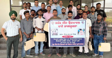 Guru Angad Dev Veterinary and Animal Sciences University, Ludhiana Conducts Training for Meat Shop Workers on Hygienic Meat Production