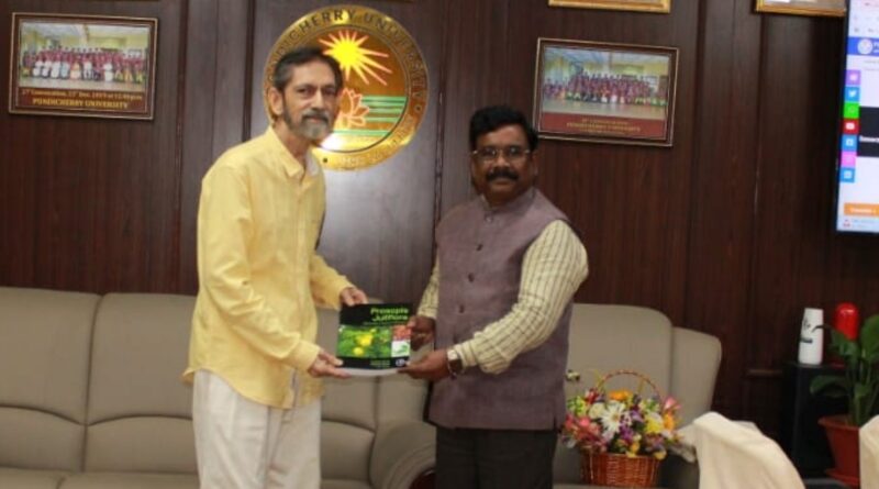 Pondicherry University Vice-Chancellor Prof. P. Prakash Babu Releases New Book on Prosopis juliflora