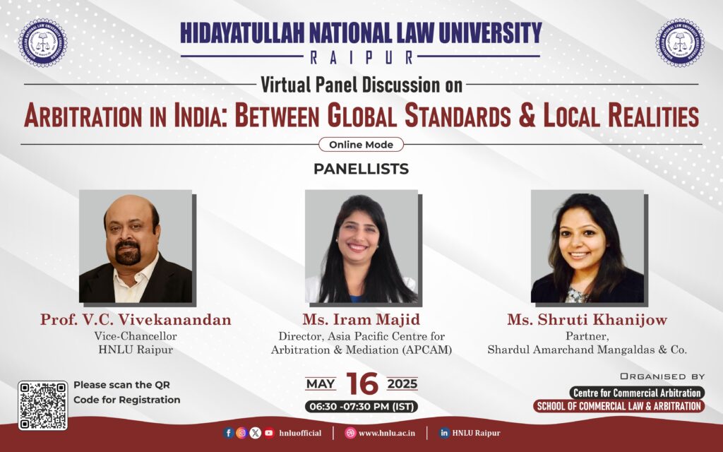 HNLU University deliberates on India's arbitration system with global standards