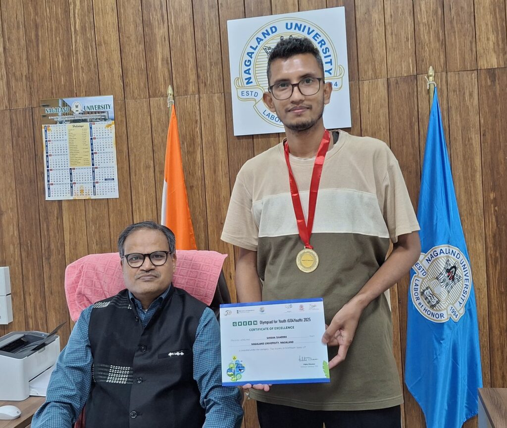 Nagaland University Scholar Shines in GO4Youth 2025 Green Olympiad