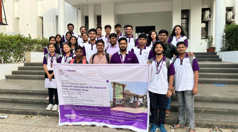 Raisoni International Skill Tech University students visit Baramati Agro