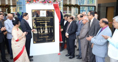 The newly constructed canteen (mess) building at Maharashtra National Law University was inaugurated with enthusiasm.