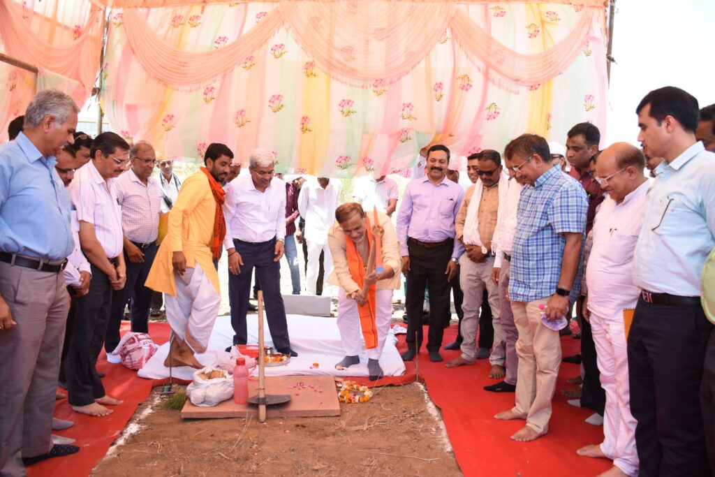 Bhoomi Pujan of Central Library and 600-bedded Hostel at Rajasthan Central University.