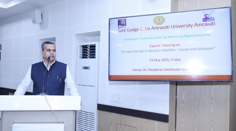 It is necessary to examine the psychological perspective behind farmer suicides - Vice Chancellor Dr. Milind Barahate
