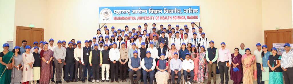 The 'Flag of Ceremony' of the 'Summer Internship Program' at Maharashtra University of Health Sciences concluded with enthusiasm.