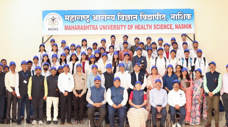 The 'Flag of Ceremony' of the 'Summer Internship Program' at Maharashtra University of Health Sciences concluded with enthusiasm.