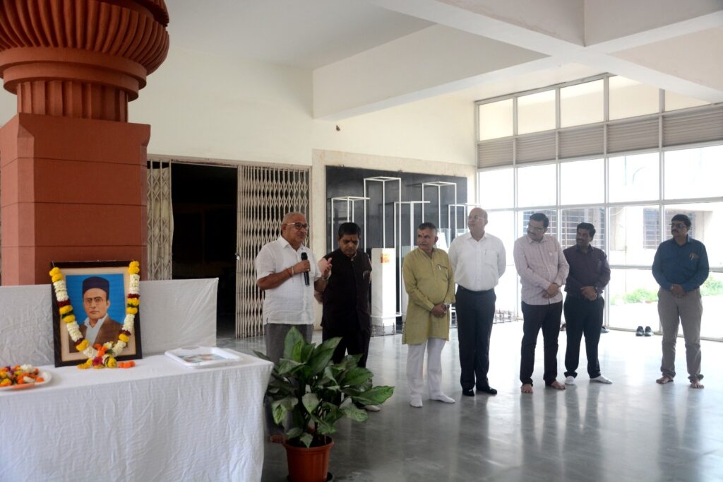 Swatantryaveer Savarkar Jayanti celebrated at Yashwantrao Chavan Maharashtra Open University YCMOU Nashik