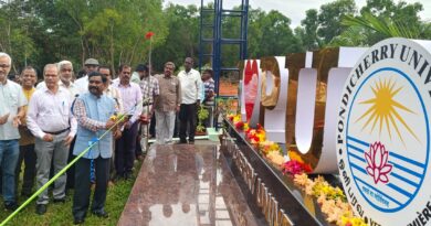 ‘Open Air Theatre’ opens at Pondicherry University, two selfie points inaugurated